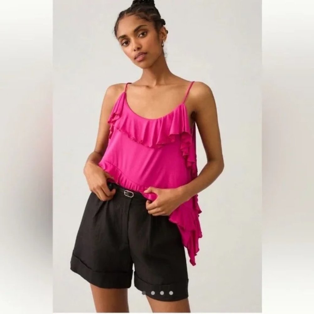 Anthropologie Asymmetrical Raffle Cami (Tank Top) NEW